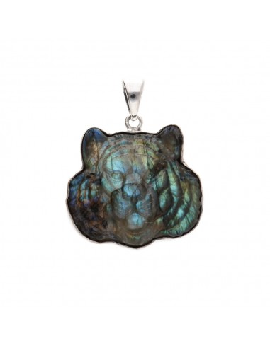 Pendentif tigre en argent 925...