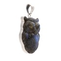 Ciondolo Gufo in Labradorite in Argento Sterling 925