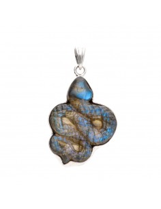 Pendentif serpent en argent...
