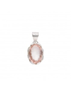 Rose Quartz Pendant in 925...