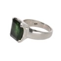 Bague Tourmaline verte en argent 925 (40M)