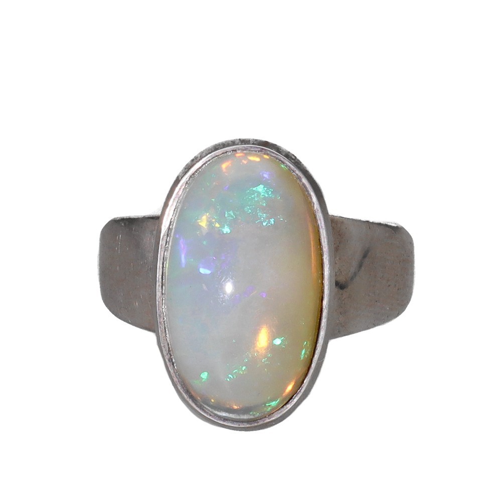 Sterling shops Silver 925 Opal in Resin Ring (A0410)