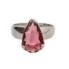 Bague Tourmaline rouge/Rubellite en argent 925 (54M)