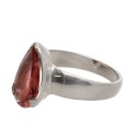 Red Tourmaline/Rubellite Ring in 925 Sterling Silver (54M)