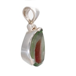 Pendente in Tormalina Bicolore in Argento Sterling 925 (63M)