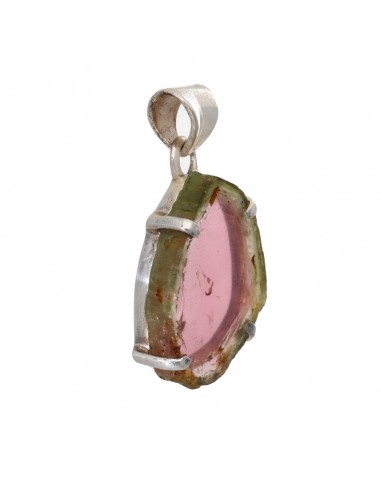 Pendentif Tourmaline Pastèque en...