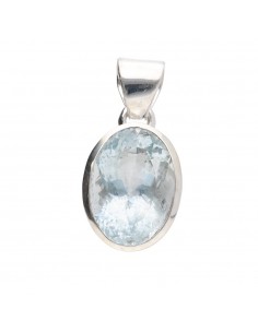 Pendentif aigue-marine à...