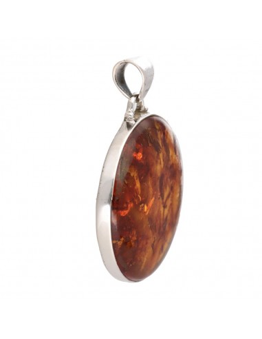 Pendentif ambre en argent 925