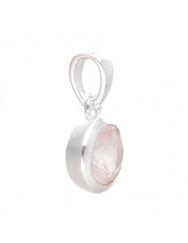 Ciondolo di quarzo rosa sfaccettato...