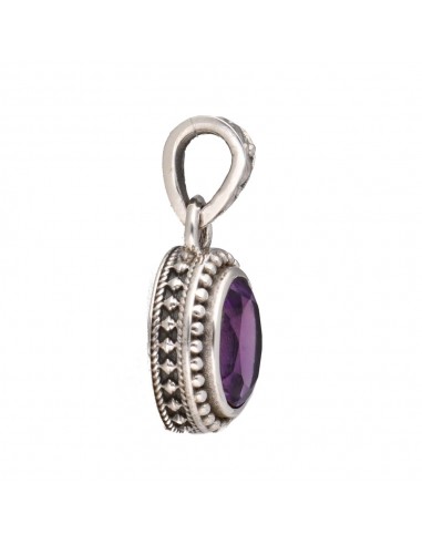 Colgante de Amatista Bohemio en Plata...