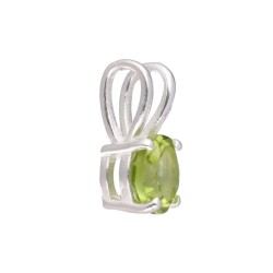 Pendente in Peridoto Mini Cerchio in Argento Sterling 925
