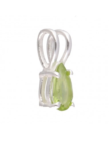 Mini pingente de peridoto em prata de...