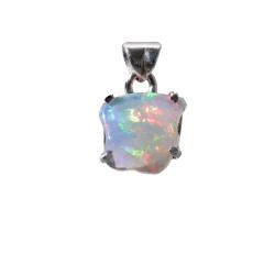 Pendente di Opale Irregolare Piccolo in Argento Sterling 925