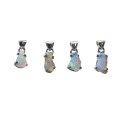 Irregular Opal Pendant in 925 Sterling Silver