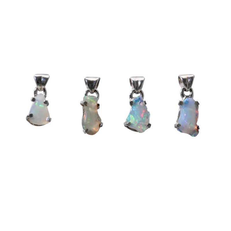 Pendente di Opale Irregolare in Argento Sterling 925
