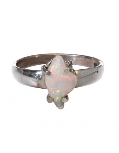 Anello di Opale Irregolare in Argento...