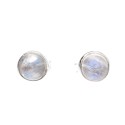 Moonstone Earrings in 925 Sterling Silver - C