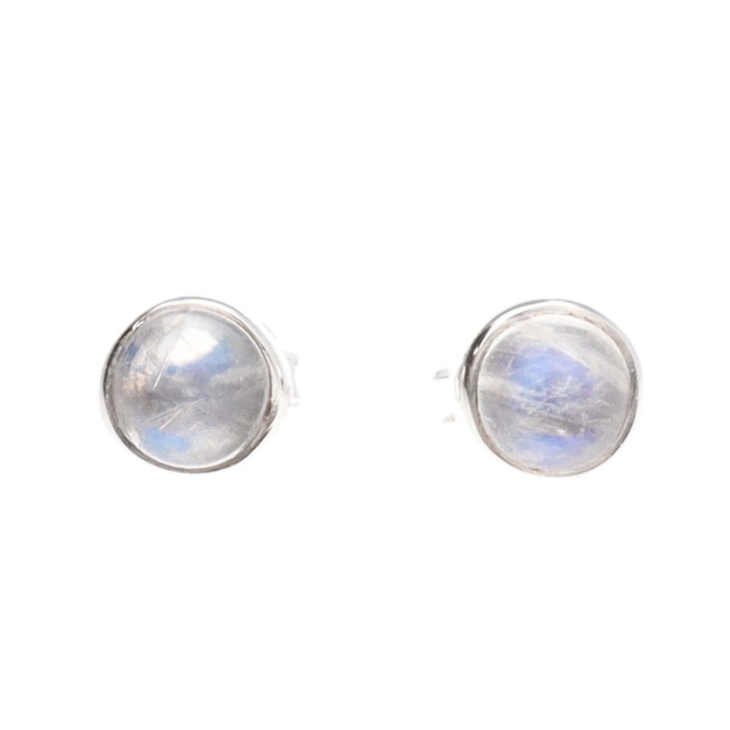 Orecchini in Pietra Luna Mini in Argento Sterling 925