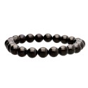 Bracelet en jais de 8 mm