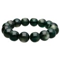 Bracelet de lépidolite verte 12mm