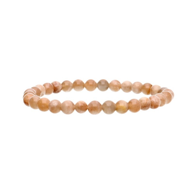 Bracciale di Adularia Pesca 6mm