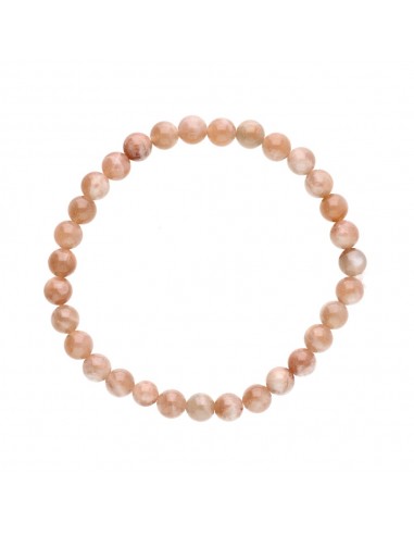 Pulseira de Adularia Pêssego 6mm