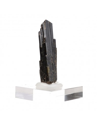 Tormalina bicolore verde-marrone con...