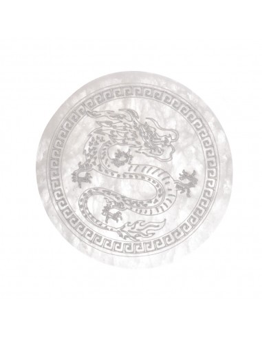 Placca Circolare di Selenite Drago
