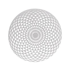 Piastra Circolare di Selenite Geometria Extra