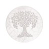 Placa circular da árvore da vida em selenite