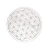Placa circular de selenite Flor da Vida