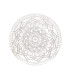 Circular Selenite Mandala Plaque