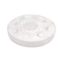 Circular Plate of Selenite Moon Phases