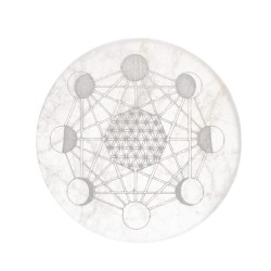 Piastra Circolare di Selenite Fasi Lunari Extra
