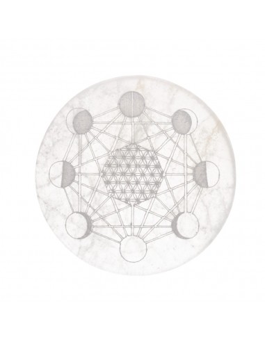Piastra circolare di selenite Fasi...