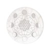 Placa circular de fases da lua em selenite