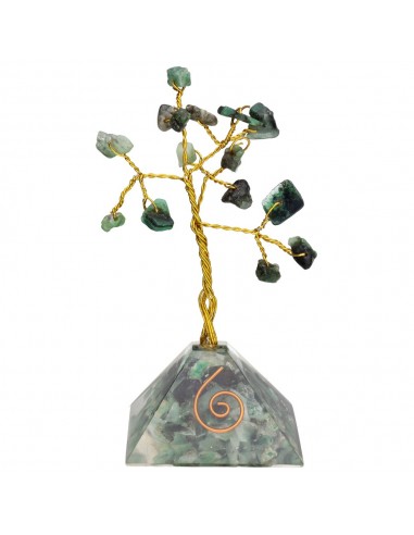 Albero di Smeraldo con Base di Orgonite