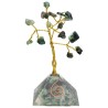 Árvore de esmeraldas com base de orgonite