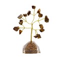 Tiger Eye Tree with Orgonite Base