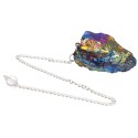 Pendule en quartz noir Aqua Aura brut (BRU3)