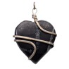 Silver Plated Shungite Heart Pendant
