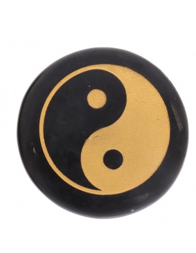 Placa Circular de Jaspe Negro con...