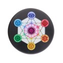 Placa de Obsidiana con Simbología de Colores Aleatoria