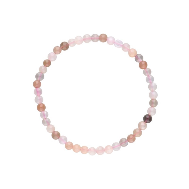 Bracciale in Adularia Sfera Liscia 4mm