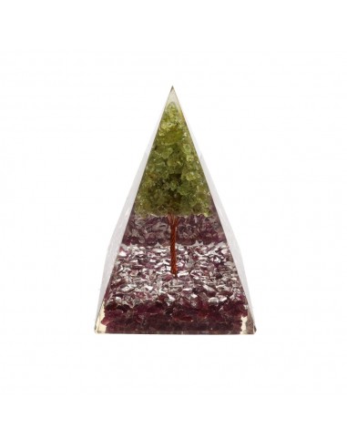 Piramide di Orgonite con Rubino in...