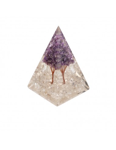 Pyramide de Quartz Orgonite en Résine...