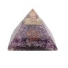 Améthyste Pyramide en résine avec spirale 7x7cm