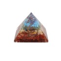 Piramide Orgonita dei Chakras 5x5cm