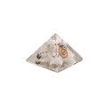 Pyramide de pierre de lune en résine avec spirale 3x3cm