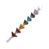 Baguette de canalisation à pyramide de chakra avec embout en quartz
